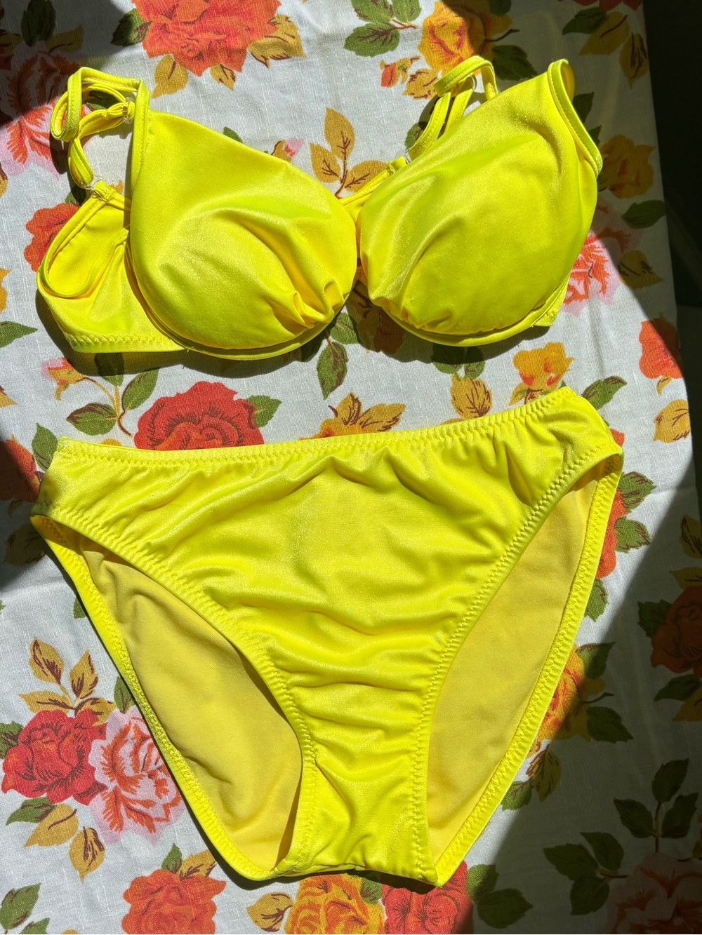 Vintage canary yellow bikini